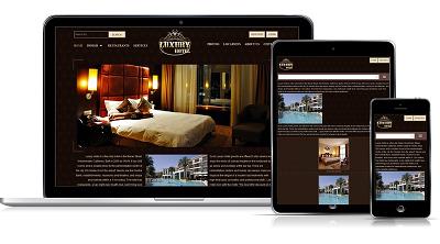 thiết kế web mẫu khách sạn #00018