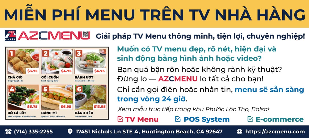 AZiMENU Cloudbase: Giải pháp TV Menu thông minh, tiện lợi, chuyên nghiệp!