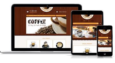 thiết kế web mẫu nhà hàng coffee #00044