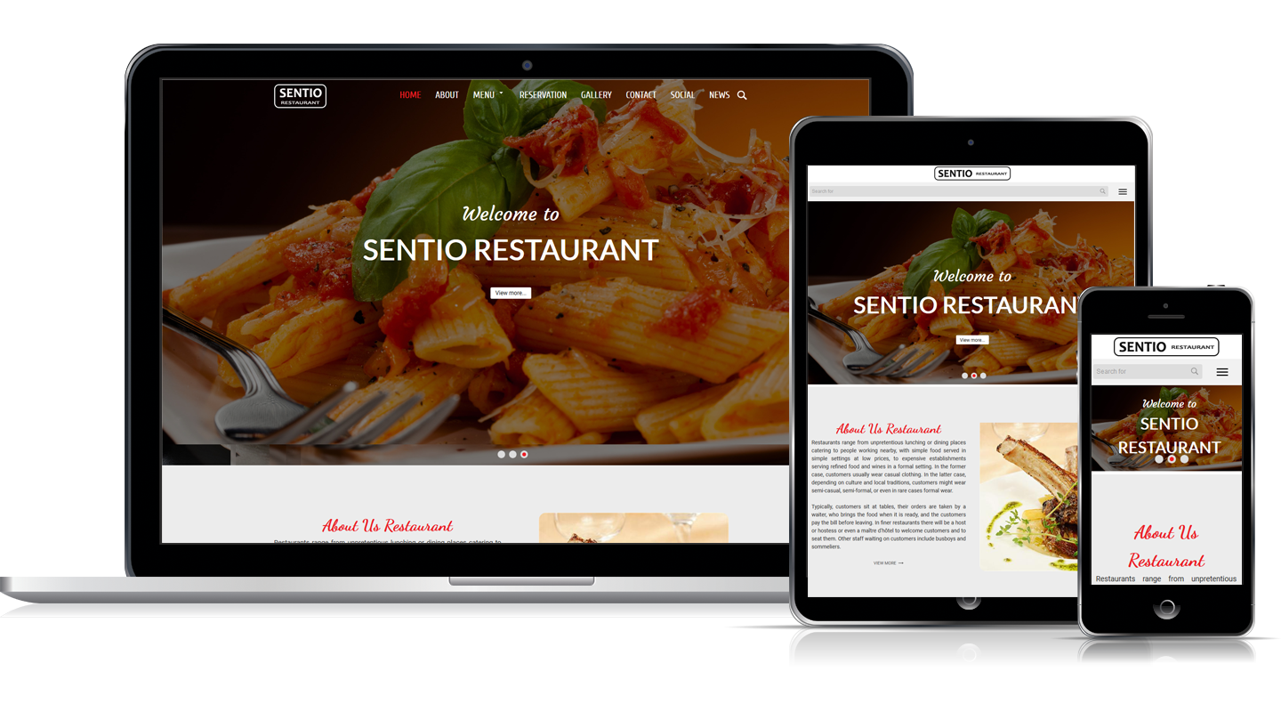 Thiết kế web mẫu nhà hàng #00076