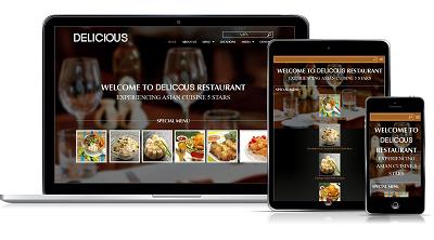 thiết kế web mẫu nhà hàng #00015